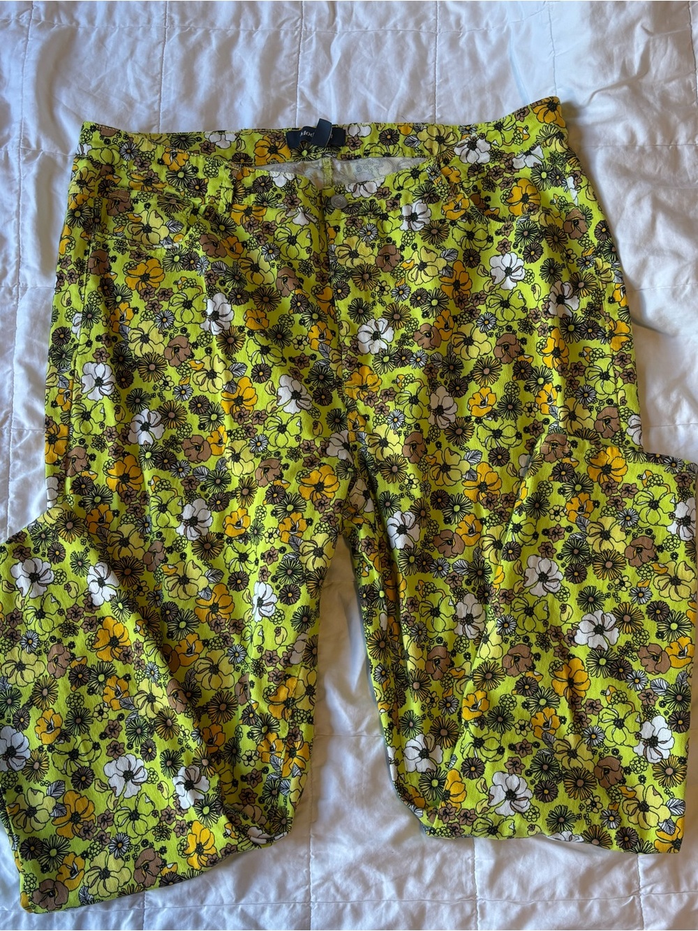 Modcloth Green Wildflower Valley Skinny Jeans - plus size 22W